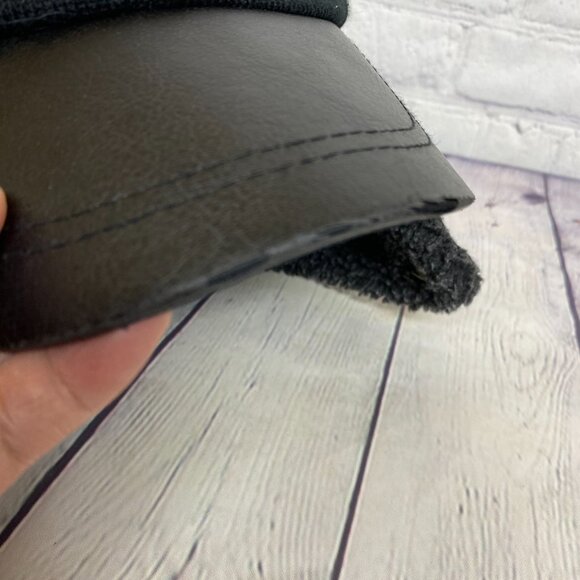 Harley Davidson Motorcycles Hat Cap Black with Earflaps Fit Small Size Heads - Picture 8 of 12